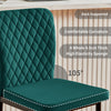Set of 2/4/6 Bar Stools Velvet Breakfast Bar Chairs Kitchen Office Restaurant