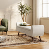 151cm Linen Ottoman Storage Box Pouffe Seat Stool Home Chair Foot Stool Bench UK