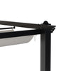 4x3m Metal Pergola Gazebo Patio Sun Shelter Retractable Canopy Patio Gazebo Shed