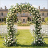 Heavy Duty Metal Garden Arch Arbour for Roses Amalfi with Ground Spikes