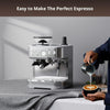 Espresso Machine 15 Bar Cappuccino Latte Maker with Milk Frother Steam Wand UK