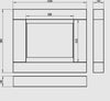 Asne portal bio-fireplace white matt