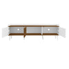 Modern TV Unit TV Stand Cabinet with Storage Media Units for Living Room White