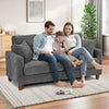 Modern 2/3 Seater Corduroy Sofa Bed with 2 Bolster Home Room Recliner Couch Sofa