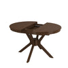 Large Walnut Round to Oval Extendable Dining Table - Seats 4 - 6 - Karie KAE004