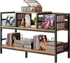 Record Player Stand, Vinyl Record Player Storage Cabinet Up to 350 Albums, Turn