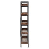Industric 5 Tiers Book Shelf Bookcase Storage Cabinet Display Dining Living Room