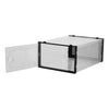 12x Stackable Foldable Boxes Trainers Organiser Clear Plastic Shoe Storage Box