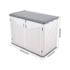 975 Litre Outdoor Storage Box Garden Patio Plastic Chest Lid Container Multibox
