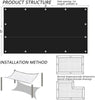 Tarpaulin Extra Heavy Duty Waterproof Cover Tarp Ground Sheet Mesh 250GSM
