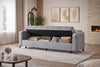 FREE DELIVERY Grey Chester Sofa Bed 3 Seater with 2 Cushions Brand New In Box