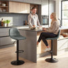 Bar Stools Set of 2, Modern Swivel Barstools for Dining Room, Green