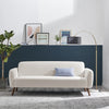 **Seconds** Teddy White Boucle 3 Seater Sofa Post Modern