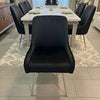 Set of 2 Marco Dining Chairs Brushed Velvet