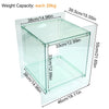 Acrylic Side Table Acrylic End Table Decorative Bathroom Bedroom with Sleek Edge