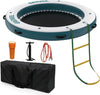 2.4x2.4m Inflatable Floating Dock Swim Platform w/ Ladder Pump Bag for Lake