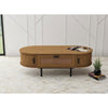 LV55 1 Drawer Light Oak Brown Coffee Table