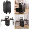 3 in 1 Makeup Trolley Case Mobile Beauty Vanity Hairdressing Case with Drawer