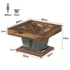 31.5" Square Coffee Table, Modern Wood Center Cocktail Tea Table for Living Room