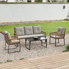 5 Seater Garden Furniture Set Sofa Chairs Coffee Table Outdoor Patio Lounge Sets