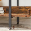 Large Heavy Duty Bookcase Storage Rack Rustic Industrial Bookshelf Steel Frame