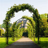 Metal Decorative Garden Arch with Ground Spikes Climbing Plant Support Trellis