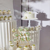 Folding Paper Round Plinth Cylinder Pedestal Wedding Cake Flower Display Stand