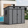 Plastic Garden Storage Shed Outdoor House Tool Shed Utility With Door & Window