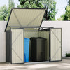 Metal DOUBLE/TRIPLE Wheelie Bin Storage Store Cover Garden Rubbish Dustbin Shed