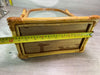 VINTAGE BAMBOO DRESSING TABLE ORIGINAL 1970s SWIVEL MIRROR rattan cane