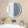 76CM Defog Shatterproof Wall Mounted LED Lighted Mirror Bathroom Mirror