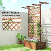 Wooden Trellis Planter Raised Garden Bed for Climbing Plants Refurbished