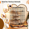 4 Tier Cat Cage Indoor Large Cats Enclosure w/ Hammock Ladders Doors Detachable