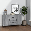 Modern Wooden Sideboard Storage Cabinet Unit With 2 Doors & 2 Drawers Wood Units