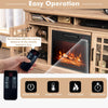 2000W Electric Fireplace Insert Fireplace TV Stand for TVs up to 55 Inch Natural