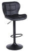3 x Black Bar Stools , Acapulco Black Faux Leather, Kitchen Breakfast Bar