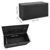 Large Outdoor Storage Box 340L Garden Patio Plastic Chest Lid Container Black