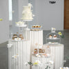 Folding Paper Cylinder Plinth Flower Pedestal Wedding Centerpiece Cake Stand DIY