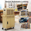 5-Drawer Rolling Tool Chest High Capacity Tool Storage Cabinet Yellow