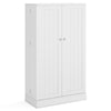 41” Tall Pantry Cabinet Kitchen Storage Cabinet with Doors-White