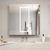800mm Triple Door LED Bathroom Mirror Cabinet with Light Demister Wall Mounted