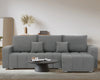 ABRIELLE Corner Sofa Bed with Storage Pull-Out Guest Bed Reversible Side