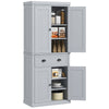 Tall Kitchen Cupboard, Kitchen Pantry Cabinet with Drawer, Shelves