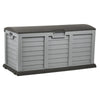 JUMBO XL Grey Garden Storage Utility Cushion Box Shed Plastic Waterproof