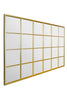 Extra Large Gold Window Garden Wall Mirror 69" X 43" 174 x 110cm MirrorOutlet