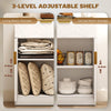 Sideboard Storage Cabinet, Modern Storage Cupboard with Drawer and Adjustable Sh