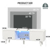 130CM White Modern TV Stand Cabinet Entertainment LED Cupboard Storage Shelf