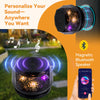 Outdoor Patio Gazebo Pavilion Canopy Double Roof w/LED Light & Bluetooth Speaker