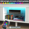 130CM White Modern TV Stand Cabinet Entertainment LED Cupboard Storage Shelf