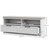 Shoe Storage Bench w/ Removable Cushion, Open Compartments & Drawers Refurbished
